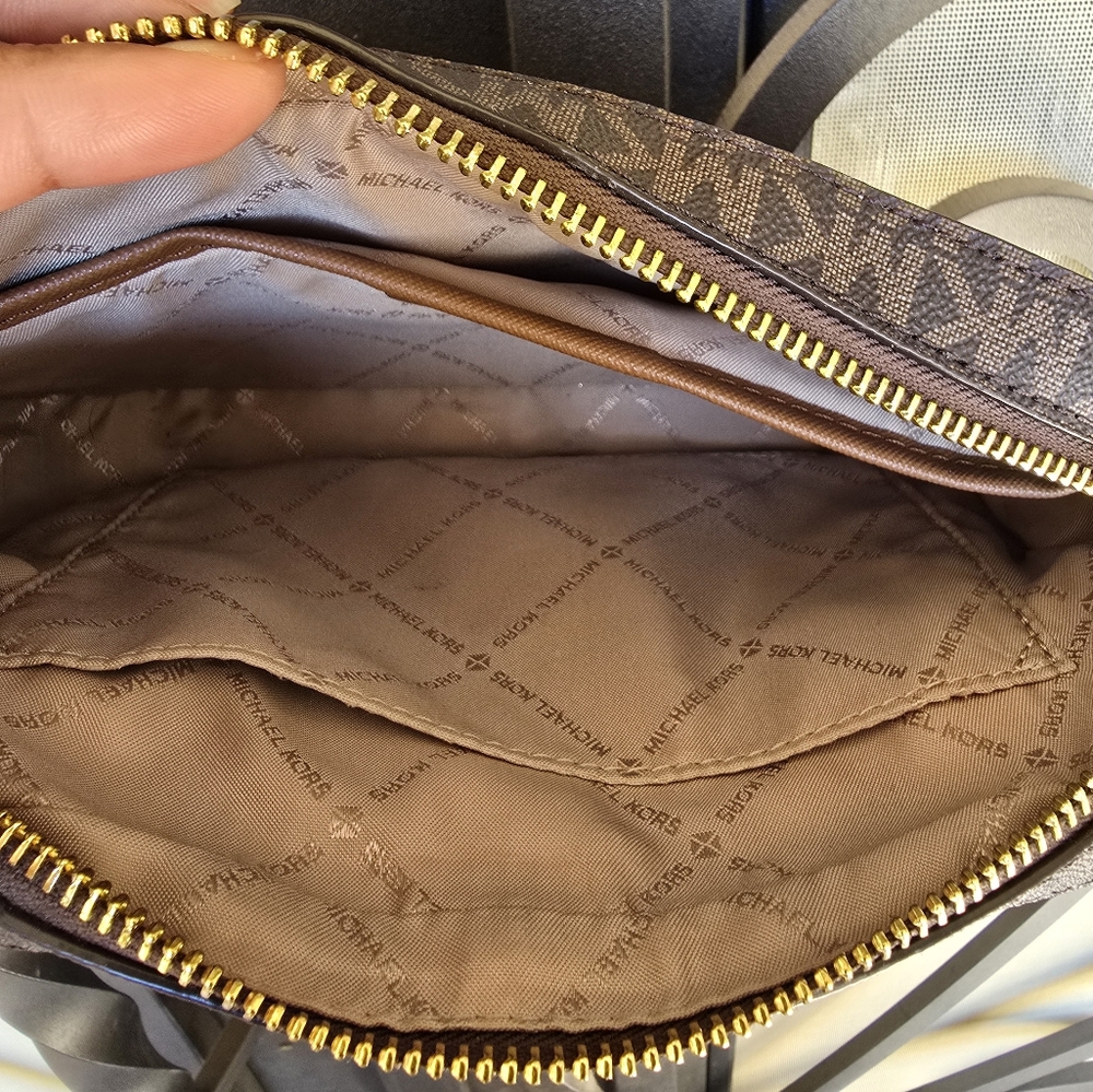 Michael Kors Brown Leather Crossbody Bag - Picture 9 of 11